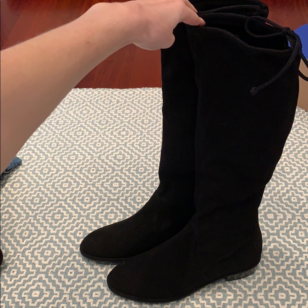 Stuart Weitzman Black Leather Boots